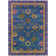 Machine Washable Indoor/Outdoor Xhevrie Blue Rug