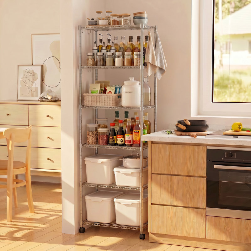 Kravitz 54cm W Stainless Steel Shelving Unit