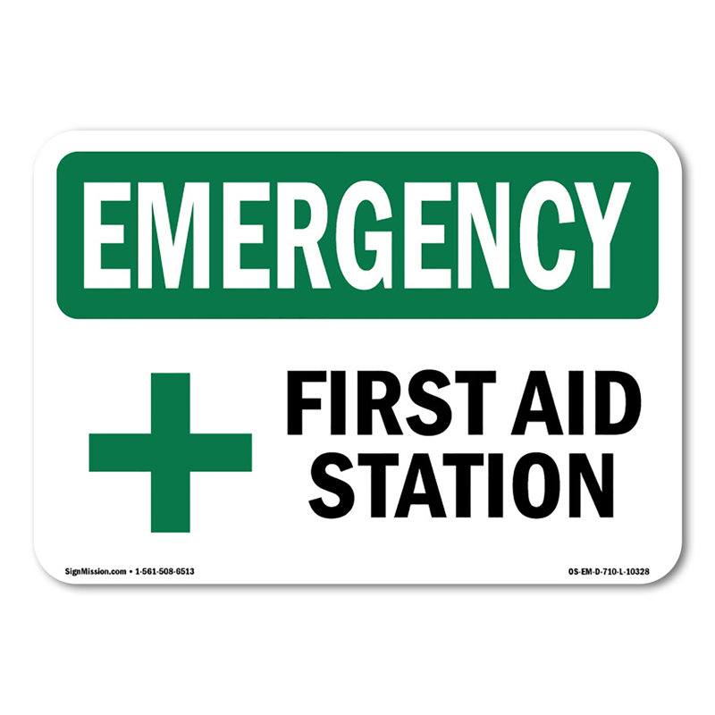 First Aid Station Decal 10" X 7"