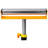 Heavy-Duty Adjustable Single Roller Stand,Material Support Stand, Yellow & Black Color