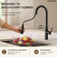 Ensemble de robinets de cuisine à double fonction - Robinet de cuisine et robinet mural pour lavabo et cuisinière -130672052