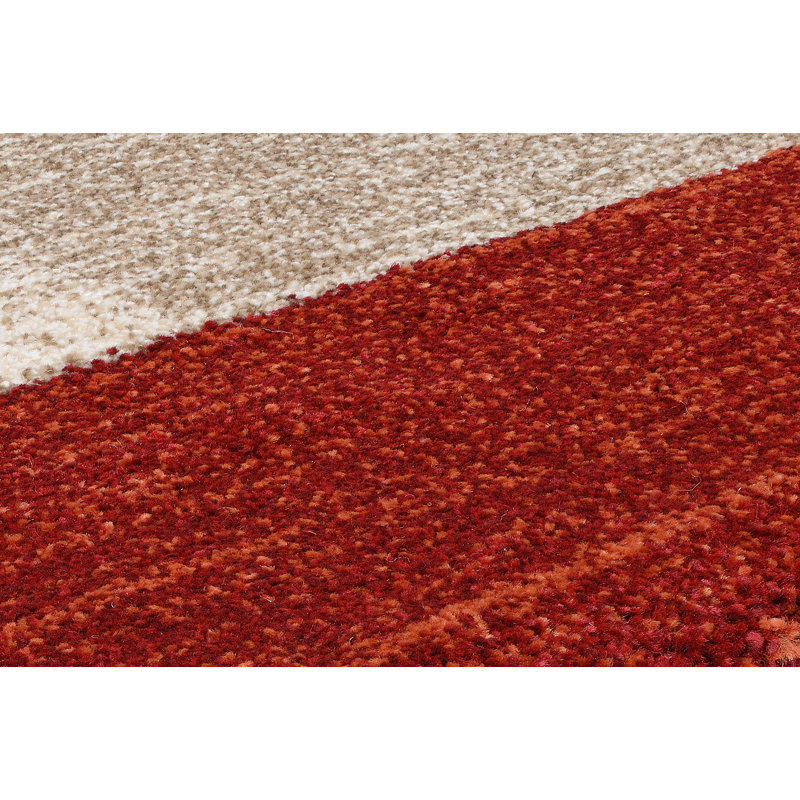 Foulton Shaggy Brown/Red Rug, Runner 80 x 200cm
