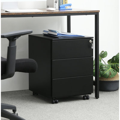 Mccree 39cm Wide 3 -Drawer Mobile File Cabinet