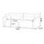 Canapé modulaire 70,87 "beige 100% polyester-129742496-129742498