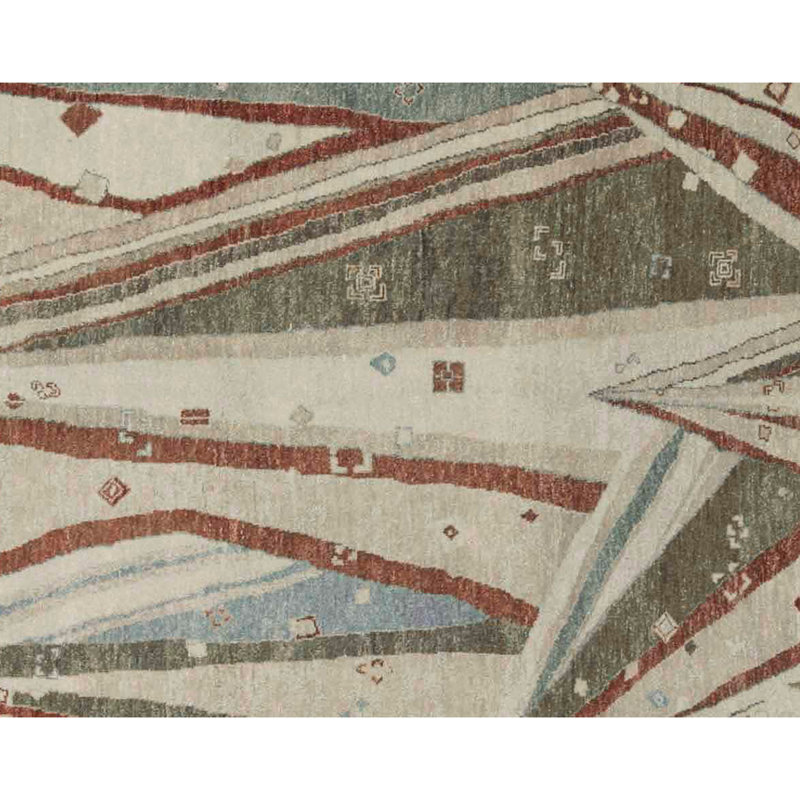 Brookhaven Abstract Area Rug in Beige/Green