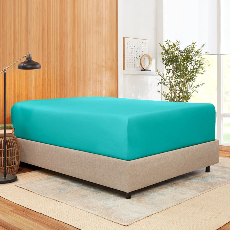 Premium Microfiber Fitted Sheet, California King Fitted Sheet, Teal