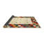 Tapis abstrait beige / vert / rouge Abrar-1859640629
