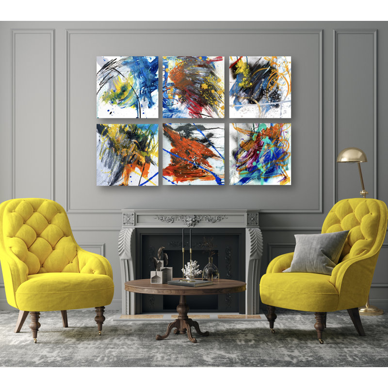 Mineral Series 6 Set II by John Beard - Artist Enhanced Canvas Print, Black, 24" H x 36" W x 2" D