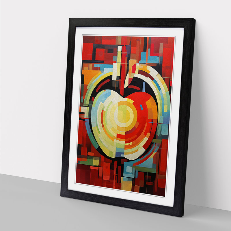 Single Picture Frame Print on Wood, Black Framed, 64cm H x 46cm W