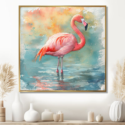 Chynthia Flamingo Grace - oiseau, art mural