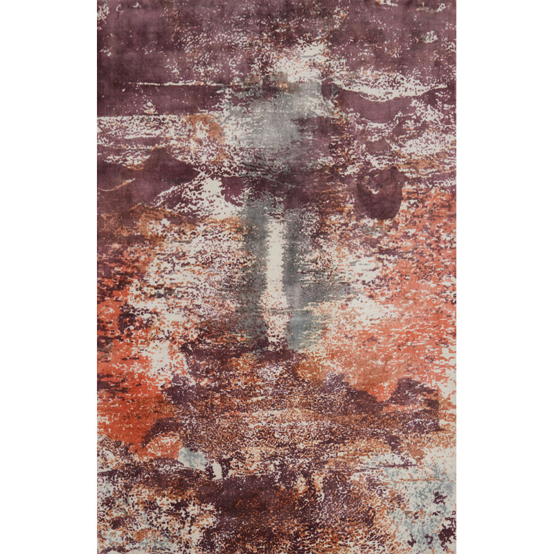 Tapis abstrait moderne All-Over 5 x 7