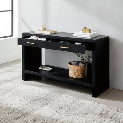 Console l 47,4 po avec tablette et tiroirs