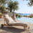 Outdoor Single Chaise Lounge With Wheels & Removable Cushion-125311036