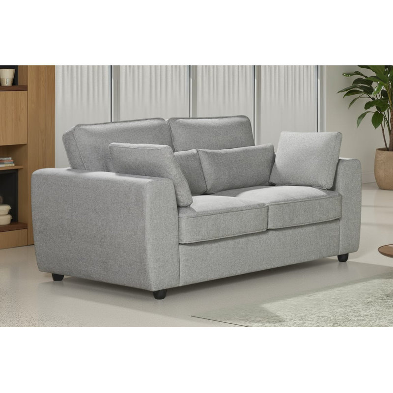 Chenille Sofa, Light Grey, 2
