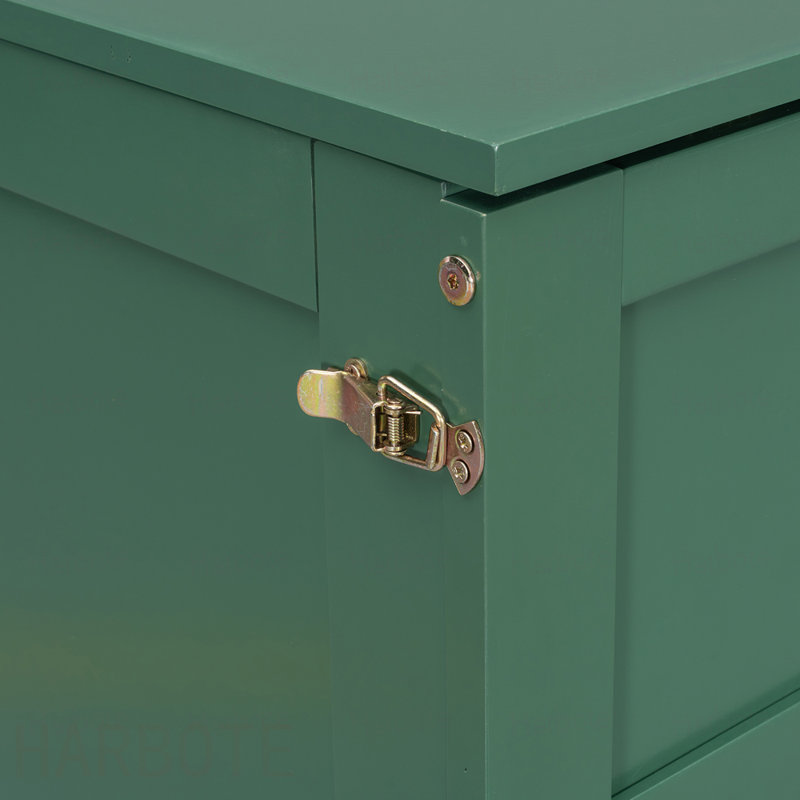 Lit escamotable double avec grands tiroirs, Dark Green