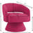 Rose Pink Swivel Chair With Velvet Upholstery, 360 Degree Mobility, Modern Look For Living Room, Bedroom, Office Armchair Rotation, Pink, Home Decoration-1574075607