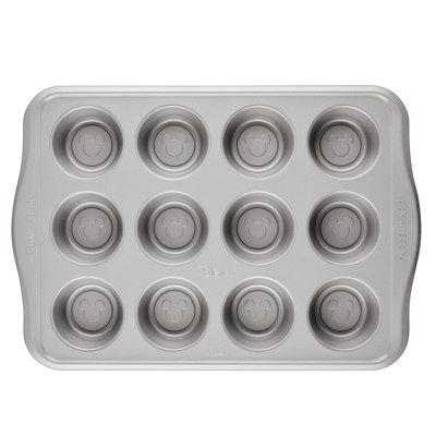 Farberware Disney Bake With Mickey Nonstick Muffin Pan / Cupcake Pan, 12 Cup, Black