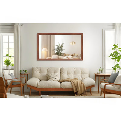 Miroir mural avec cadre en aluminium, miroir rectangulaire vertical ou horizontal pour salle de bain salon chambre à coucher