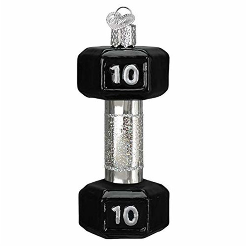 Ornement figurine suspendu haltères