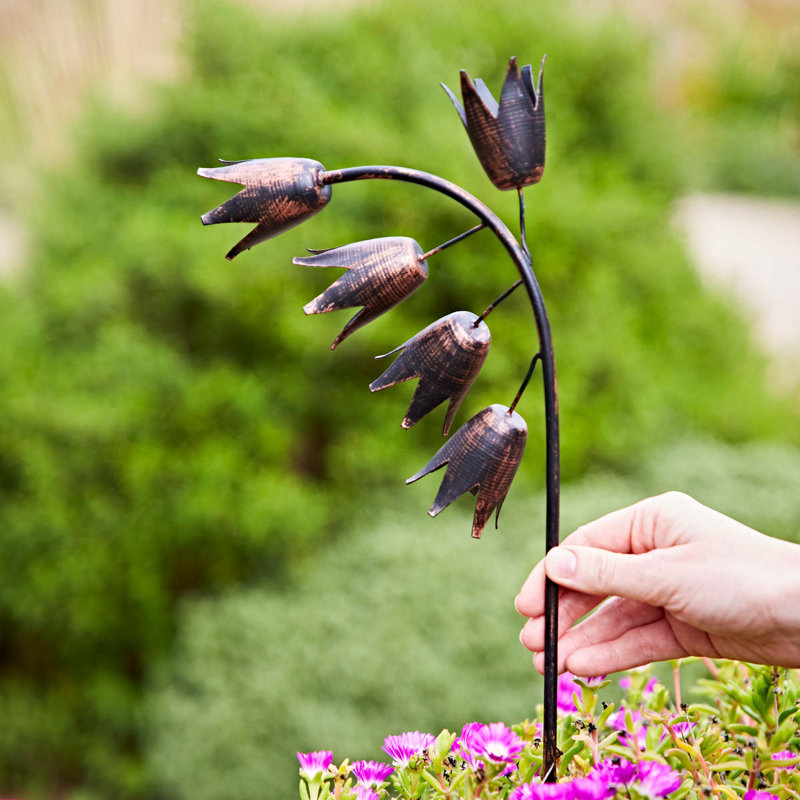Recycled Metal Bluebell Garden Stake