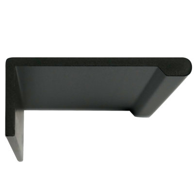 Laurey Edge Pull 12" Center-To Center Matte Black Edge Cabinet Pull