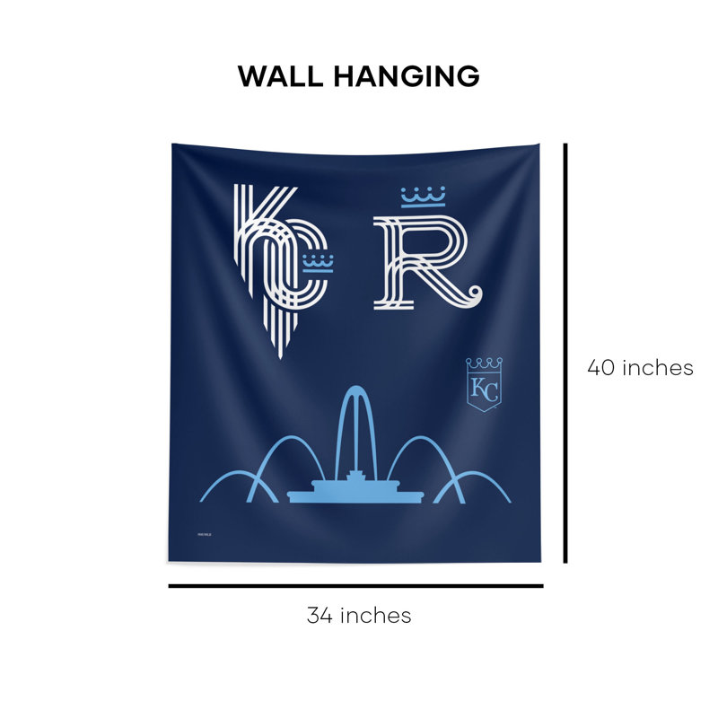 Polyester Wall Decor on Wall Hanging, 34" H x 60" W x 0.50" D