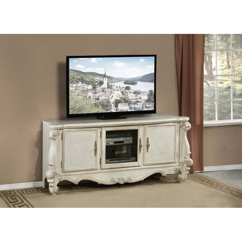 Jetlyn Unfinished TV Stand for TVs up to 70", White