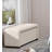 Minimalist Modern Front Flip Solid Wood Storage Ottoman