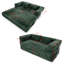 Canapé-lit modulaire convertible de 75,2 pouces avec revêtement texturé vert-133572794