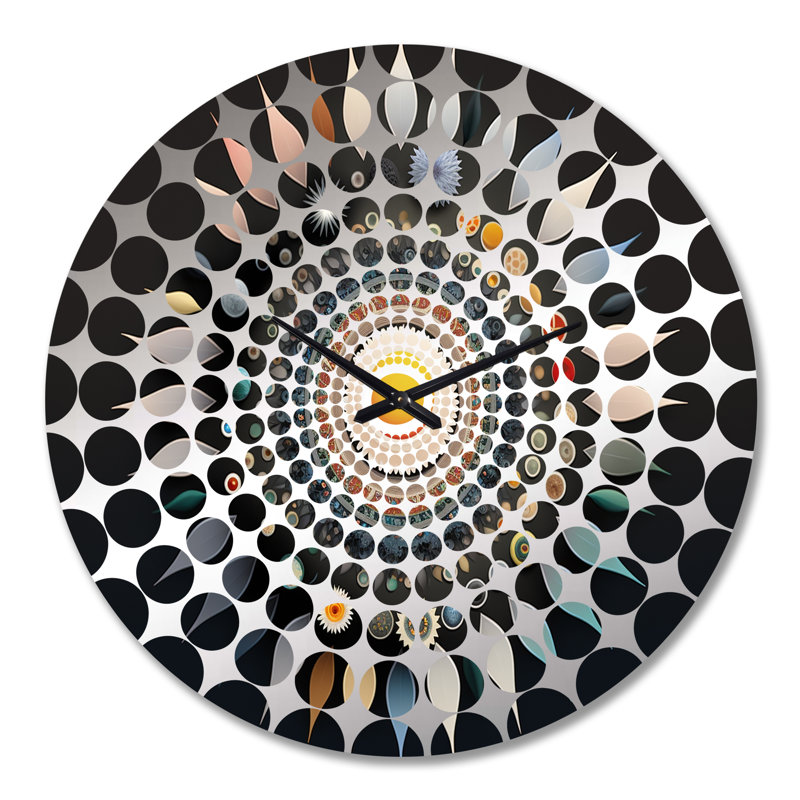 Dicus - Horloge murale géométrique abstraite, Très grand
