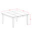 L'ensemble de table de salle à manger 6 pièces contient une table de salle à manger carrée avec feuille papillon et 4 chaises de salle à manger en similicuir avec banc, noir et cerise-538085466-538085468-538085471