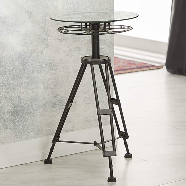Williston Forge Aree Glass Top End Table