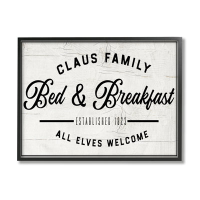 Claus Family Bed and Breakfast, vacances de Noël charmantes - Art textuel