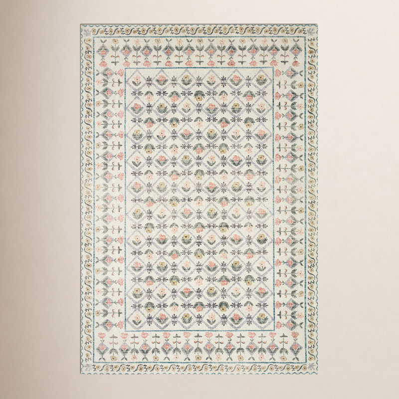 Rifle Paper Co. x Loloi Eden EDE-03 Rug feat. CloudPile, Rectangle 7'6" x 9'6"