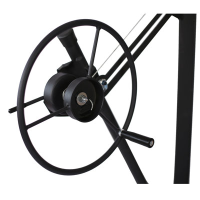 Drywall Lift Panel 11' Lift Drywall Panel Hoist Jack Lifter, Black