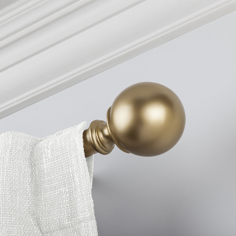 Ethan Adjustable Single Curtain Rod, 72" - 144"