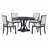 Bowlds Retro 5-piece Dining Set Extendable Round Table and 4 Chairs,Round Table Top with Leaf,dining table set,dining room set-693217105-693217199