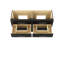 Rift White Oak Double Drawer Bath Vanity-1245886844-1245886829-1246454337