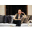 Housse et insert de coussin décoratif carré Pewter Posh