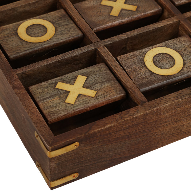 Tic Tac Toe Modern Modern, Brun
