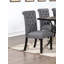Ensemble de 2 chaises de salle à manger en tissu