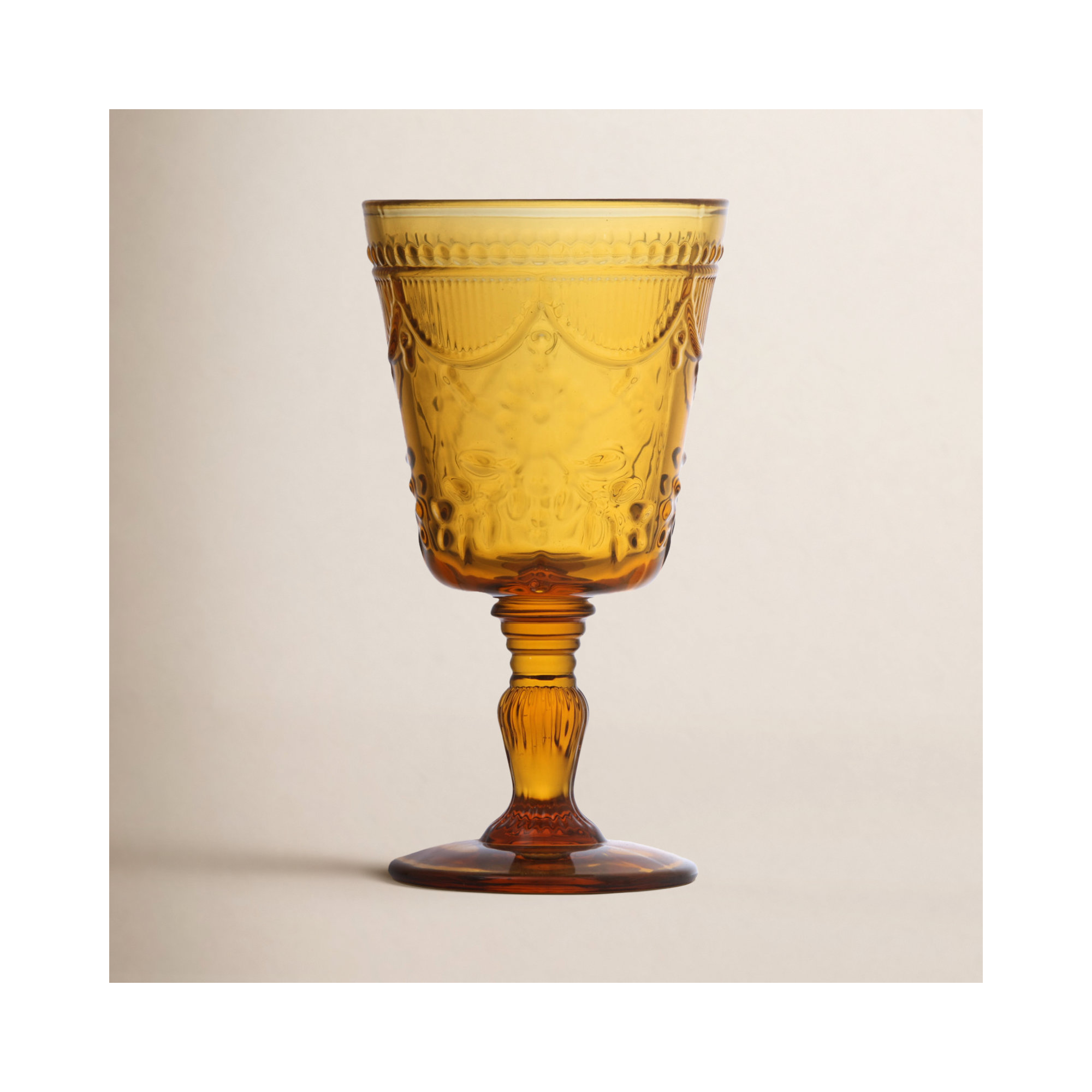 Fortessa Debutante Glass Goblet, Amber