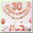 Shimmering Rose Gold 19th Birthday Celebration Kit