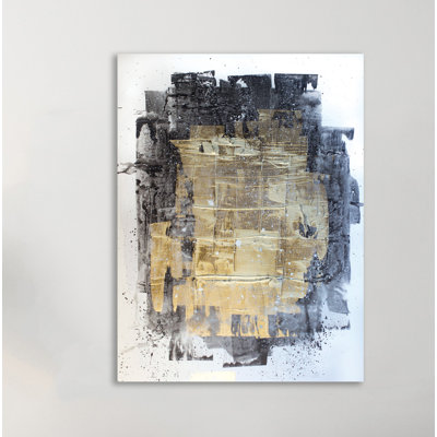 « minuit gold », reproduction de peinture à l’acrylique sur toile tendue