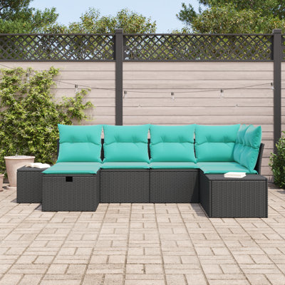 Ensemble de canapé de jardin avec coussin 6 pièces vidaXL