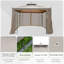 Pavillon de jardin 10 x 12 avec filet et tablettes, auvent de patio à double toit pour la cour, le jardin et les fêtes-125581624-125581625