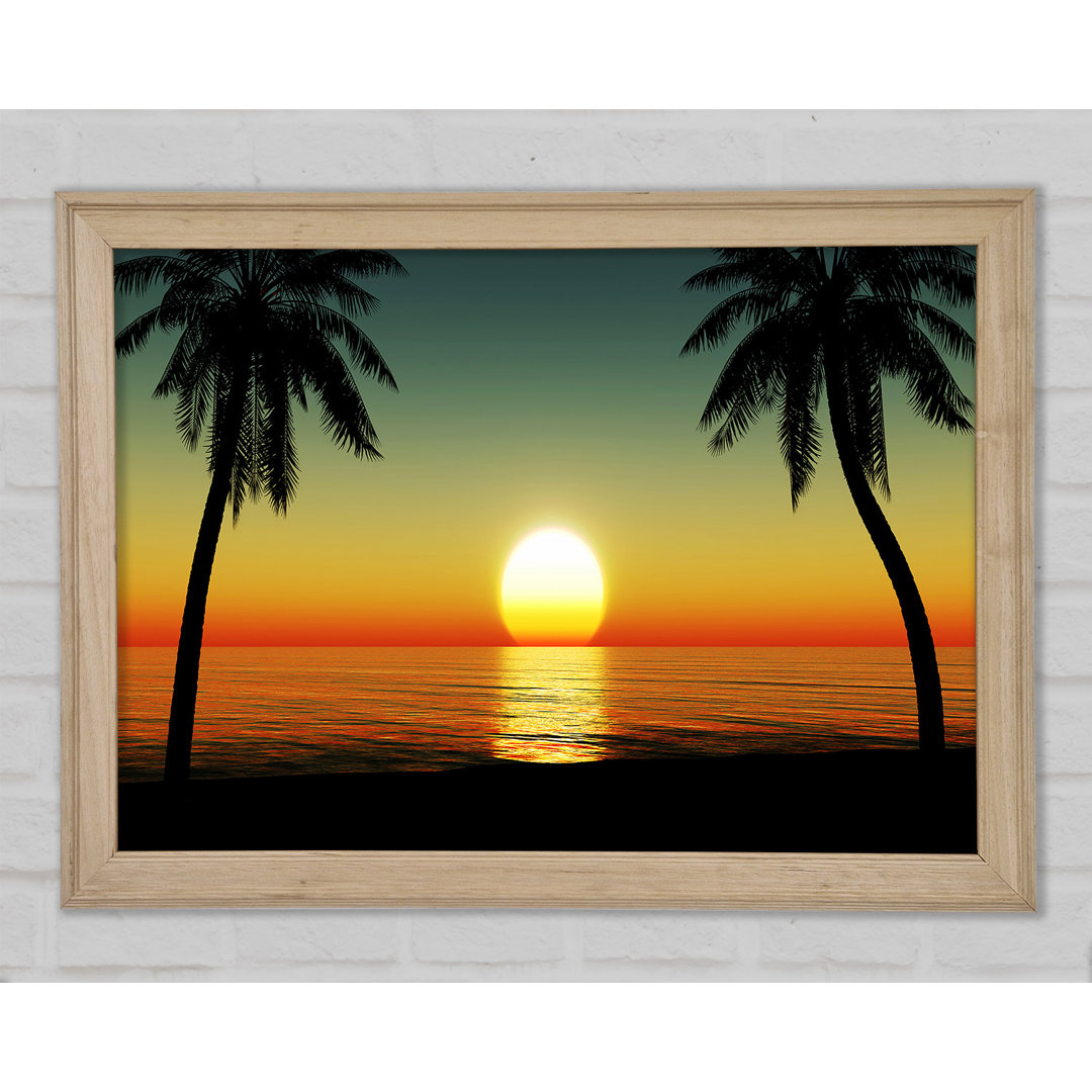 Gerahmtes Wandbild Palm Tree Bliss