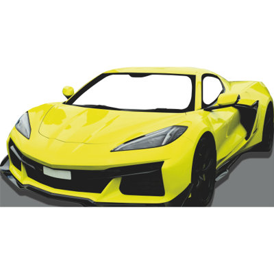 SS11270 Vet Sports Car Stand In Cardboard Cutout Standee Standup