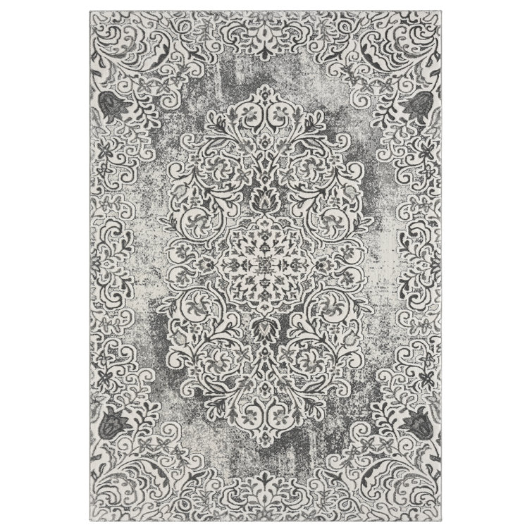 Modern Floral Boho Large Area Rug Transitional Carpet Shiny Vibrant High Low Pile Rug For Living Room