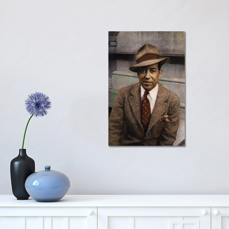 Langston Hughes (1902-1967) par Carl Van Vechten, impression sur toile tendue, H 18 po x l 12 po x 1,5 po